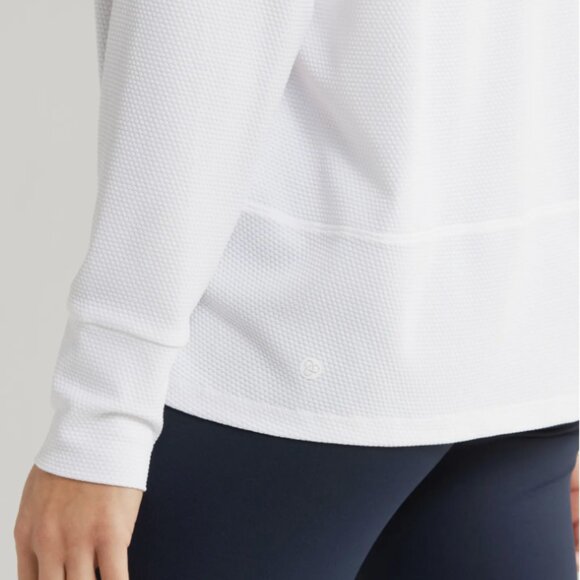 ZellaTextured Equilibrium White Long Sleeve T-Shirt - Picture 7 of 15